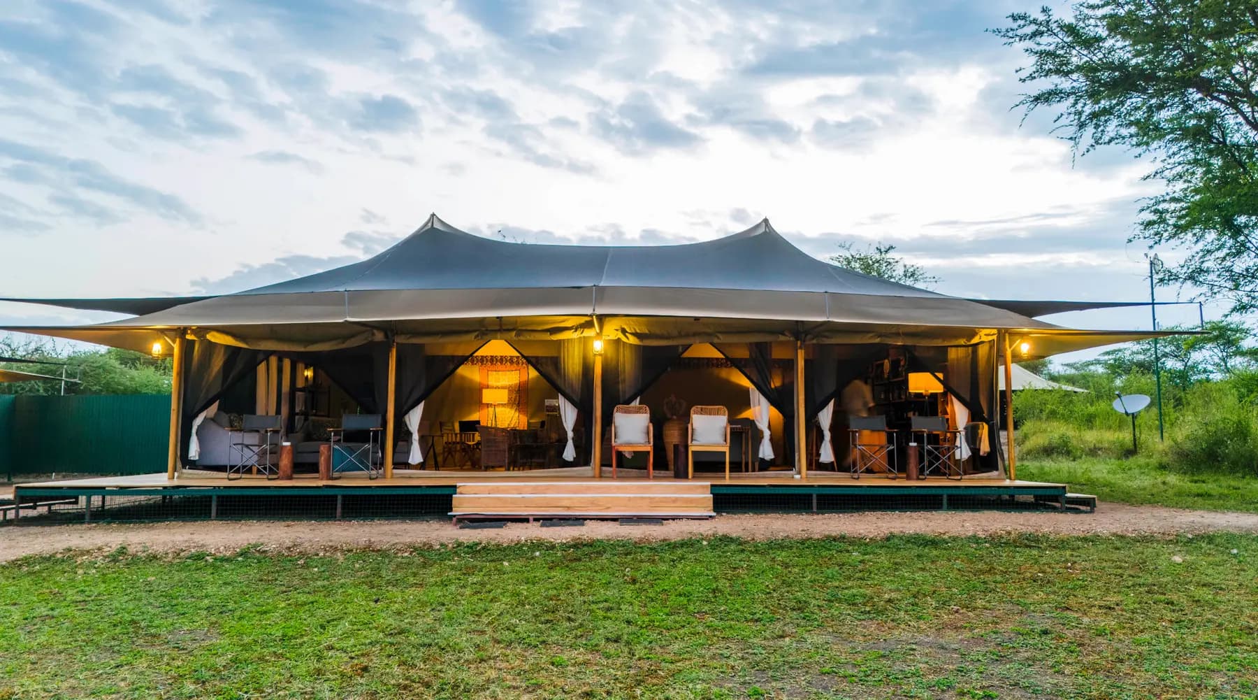 Lounge and dining tent